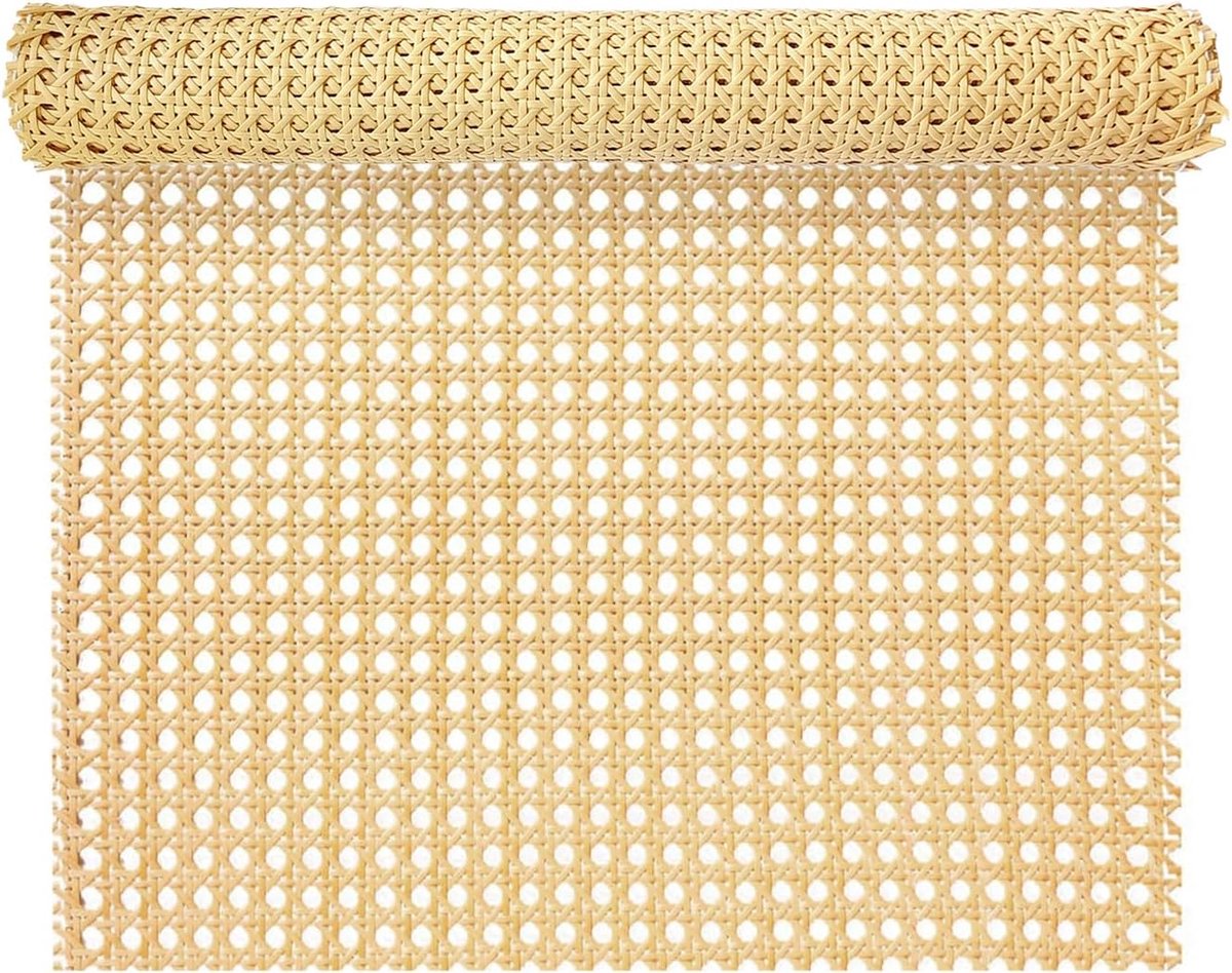 40 x 100 cm Weens vlechtwerkrol, handgemaakt PE rotan vlechtwerk voor DIY meubeldecoratie, vlechtmatten voor rotan ambachtslieden