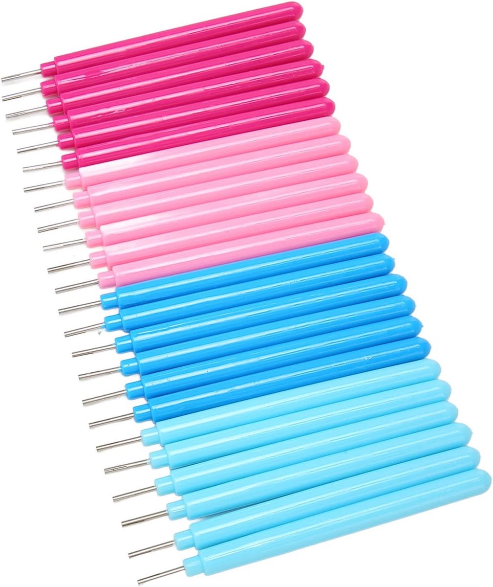 24Pcs Paper Quilling Gereedschap Compressoren & Onderdelen Onderdelen Slotted Kit Rolling Curling Quilling Diverse Maten Rolling Curling Quilling Naald Curling Quilling Naald Pen