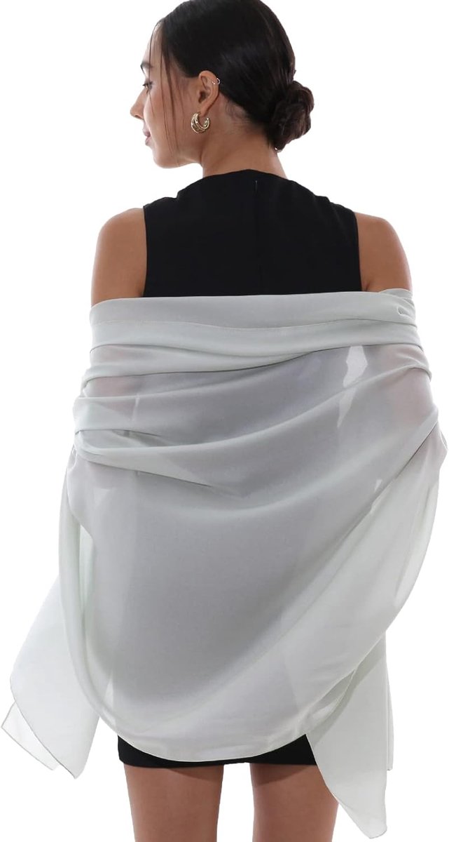 Stola feestelijke avondjurk voor dames, chiffon, sjaals doeken, pashmina, schouderdoek, zomer, bruiloft