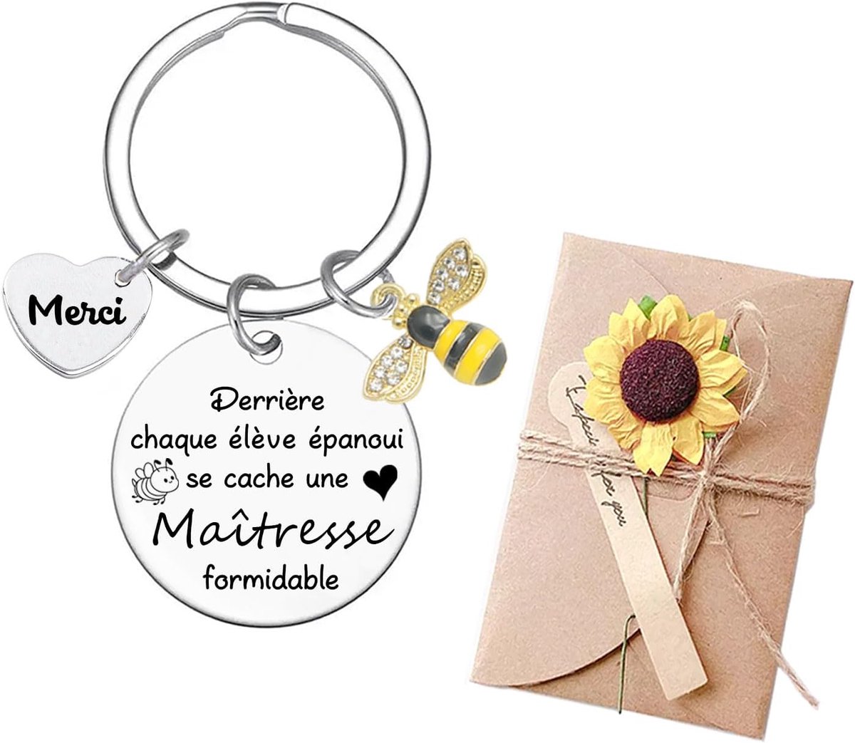 Cadeau voor lerares, cadeau voor schoollerares, einde van het jaar, bedankje, meesteres, origineel idee, sleutelhanger, atsem, cadeau voor Kerstmis, leraar