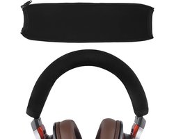 Flexibele stoffen hoofdbandhoes compatibel met ATH-MSR7, ATH-MSR7NC, ATH-MSR7BK, ATH-MSR7GM koptelefoons, vervangend/reparatieonderdeel, eenvoudige DIY-installatie (zwart)