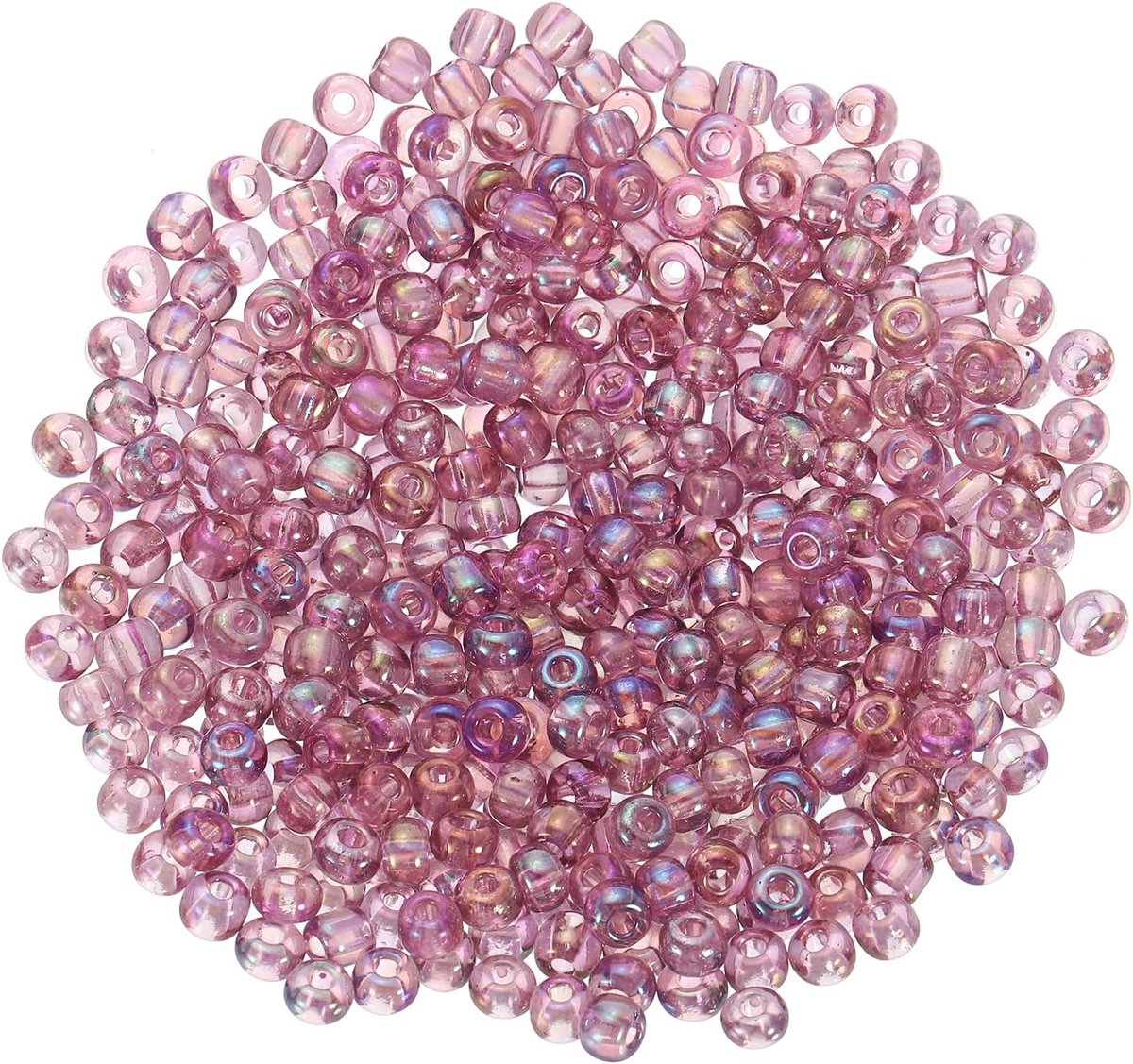 Kralen, 4 mm, 6/0 losse mini-kralen met gat, groothandel knutselkralen voor doe-het-zelf handwerk, rood AB