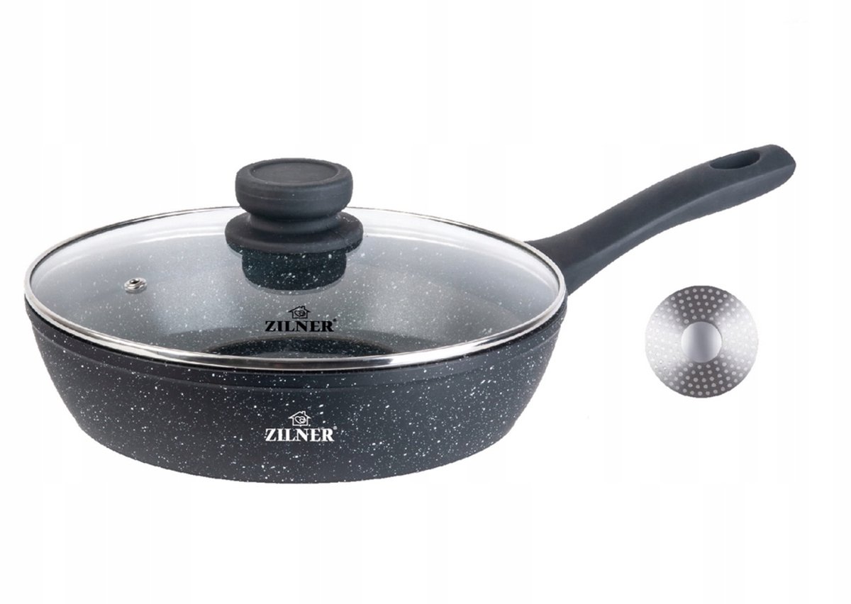 Merkloze Koekenpan 16 cm met Marmeren Coating