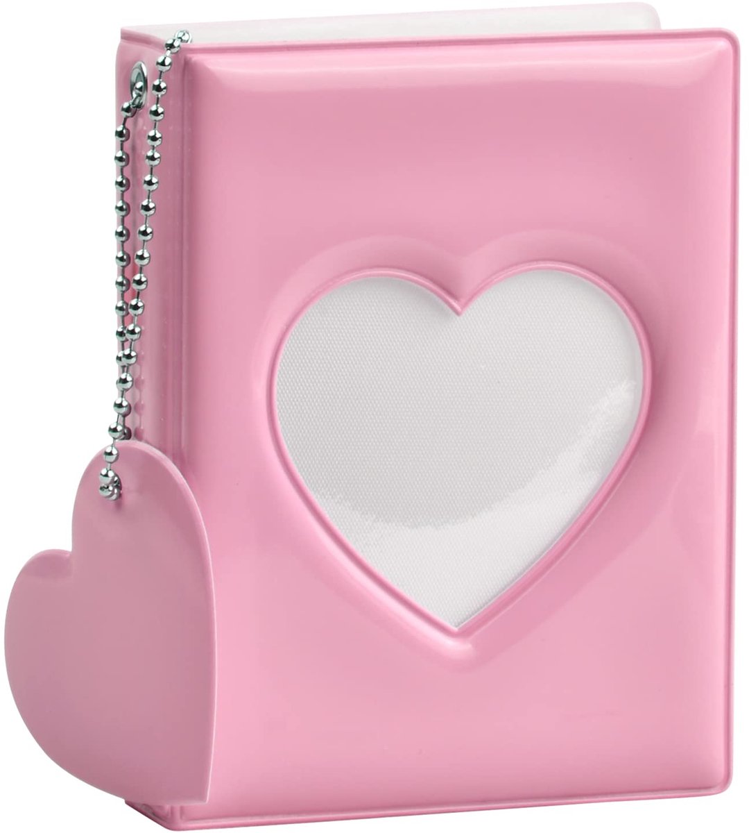 Fotoalbum voor Instax Mini - 32 Pocket, Kpop Fotokaartenhouder, Roze, 6x9.8 cm