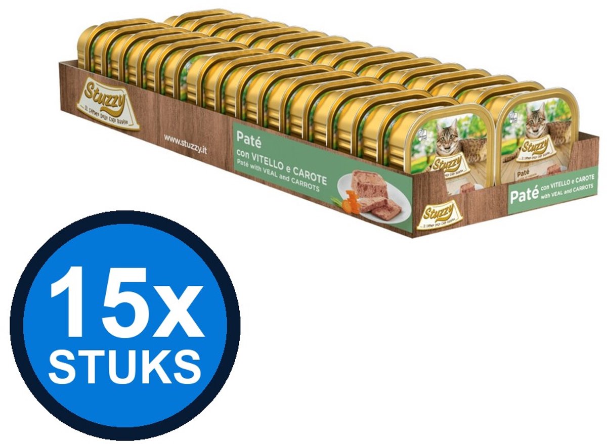 32x Stuzzy Kat Paté kalf wortel 100gr