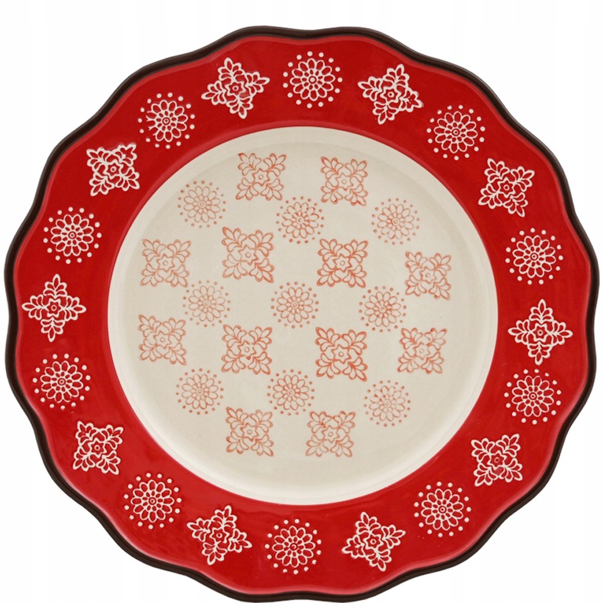 Rode Dinerbord 28cm - Stijlvol & Praktisch