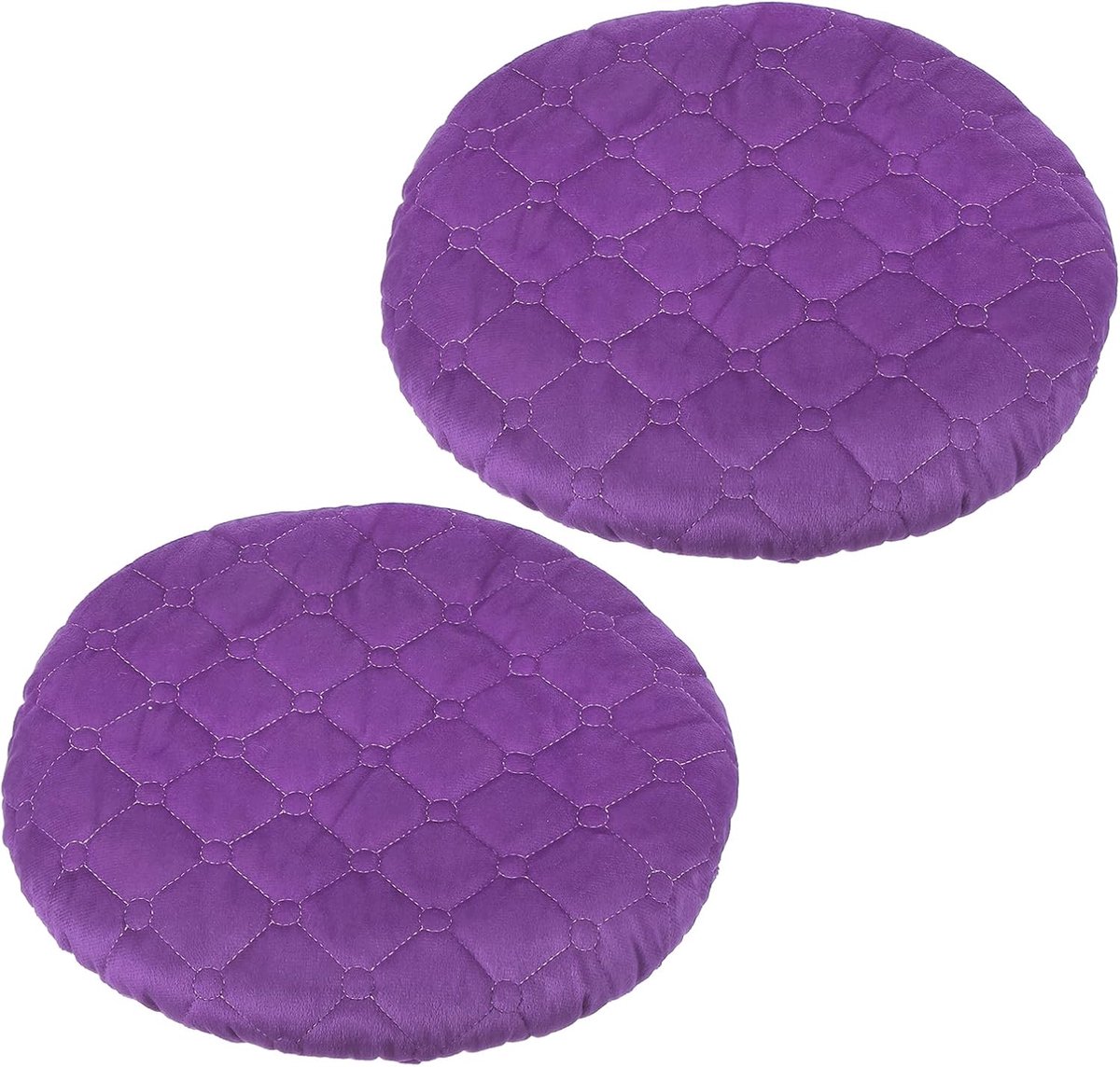 Krukhoezen, set van 2 elastische barkrukken, wasbare kussenhoes, rekbare barstoelhoes voor stoel van 25-33 cm, paars
