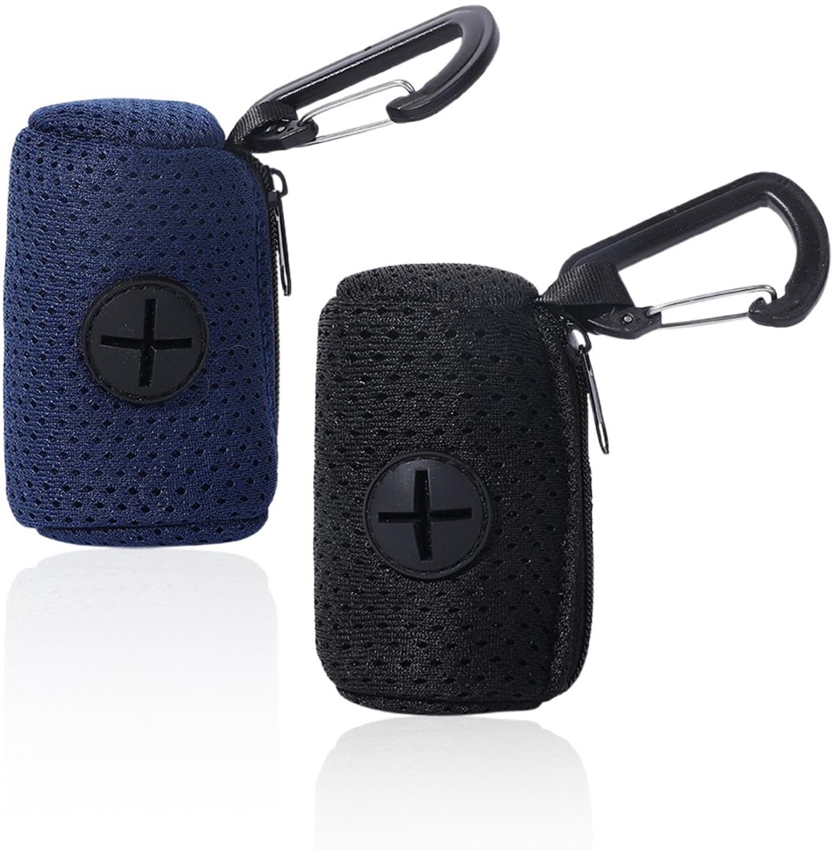 Set van 2 Hondenpoepzakjeshouders - Universele Poepzakjes Dispenser voor Hondenriem - Compacte Zakjeshouder voor Wandelen met Hond & Kat - Praktische Dierenaccessoire voor Buiten, Park & Reizen