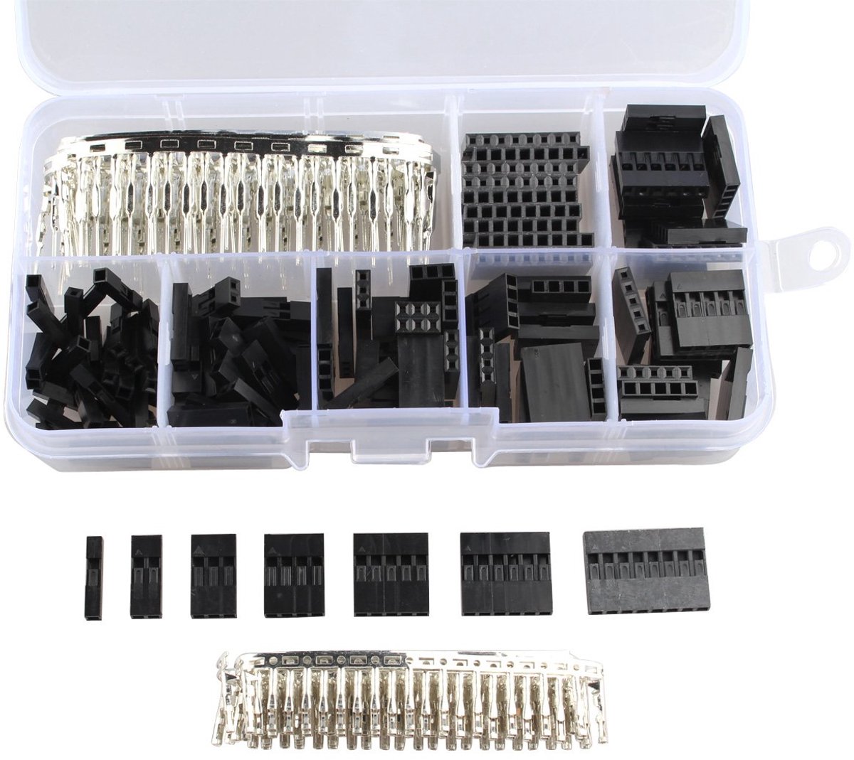 2,54 mm, stekker, krimpstiften (310 stuks)