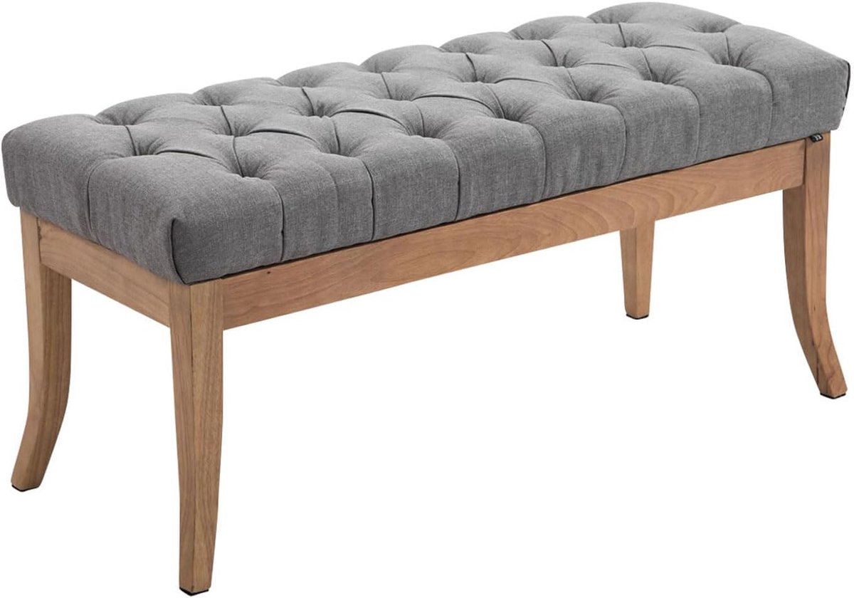 Ramses Bank - Stof, Kleur:grijs, Maat:100 cm