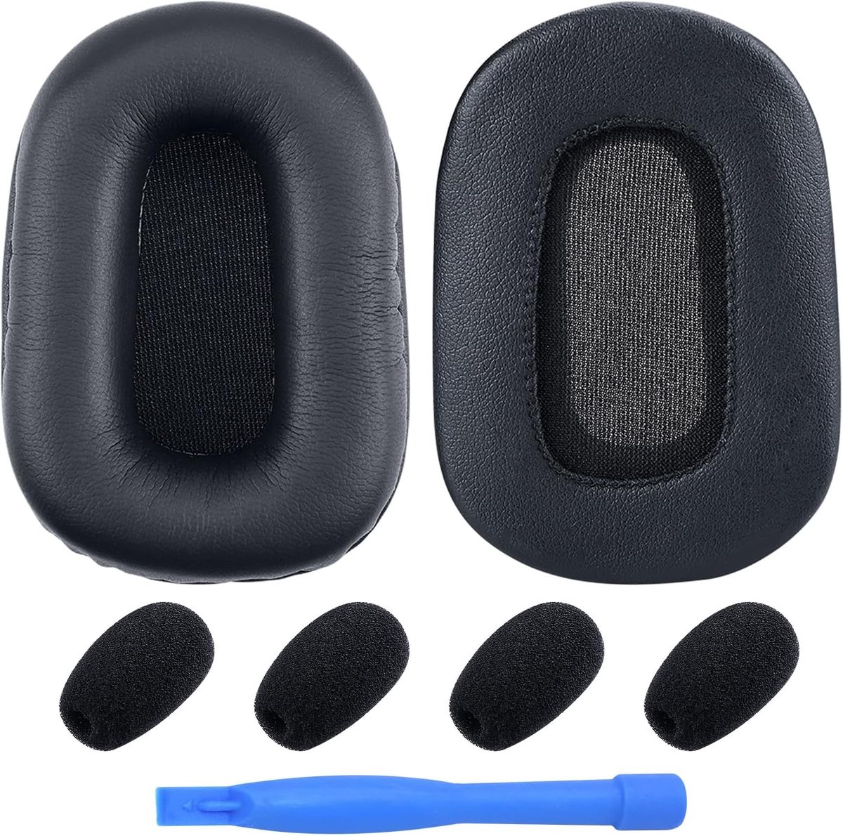 Oorkussens en Microfoon Schuim voor BlueParrott B450-XT, B450XT, S450-XT, S450XT Hoofdtelefoons van MMOBIEL – Memory Foam en Protein PU Koptelefoon Oorkussens - Zwart