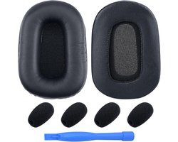 Oorkussens en Microfoon Schuim voor BlueParrott B450-XT, B450XT, S450-XT, S450XT Hoofdtelefoons van MMOBIEL – Memory Foam en Protein PU Koptelefoon Oorkussens - Zwart