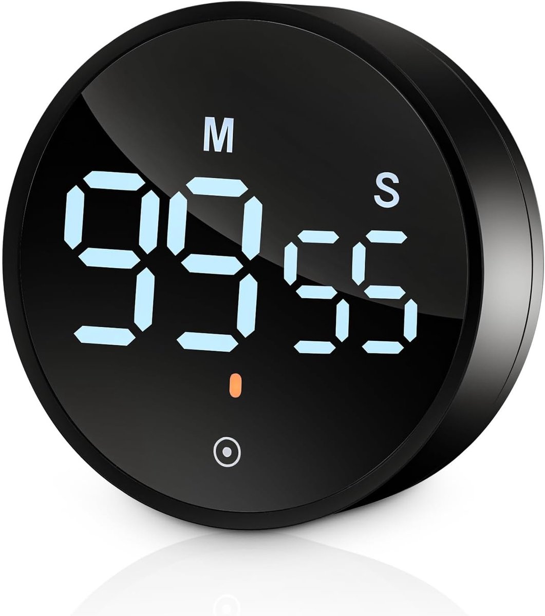 Timer, slimme keukenwekker, digitale countdown- en pomodoro-timer, eierwekker, digitaal, ideaal voor koken en sport