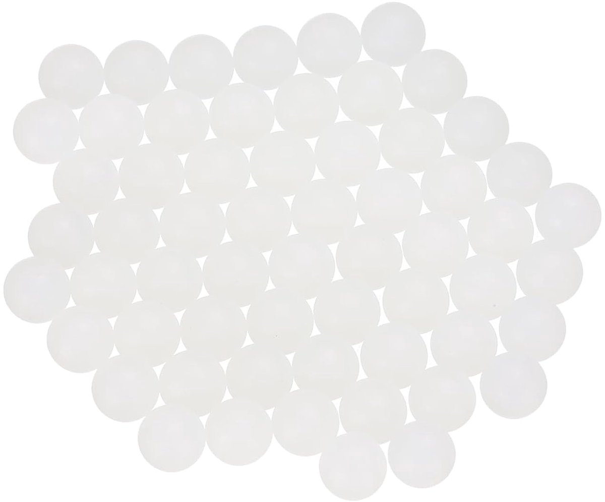 60 stuks lagerballen van nylon, 5 mm, ballen van robuust kunststof, precisie G1 lagerkogel, wit
