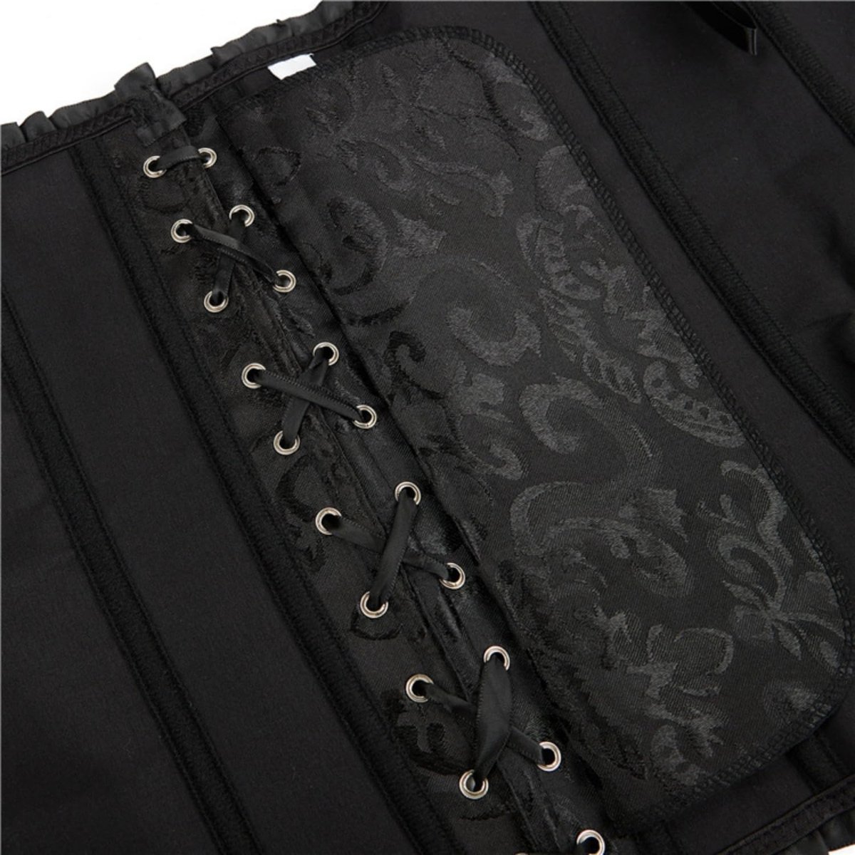 Korsettops voor dames, Halloween-kostuum, gothic, kant, verstelbare bustier, XS-6XL