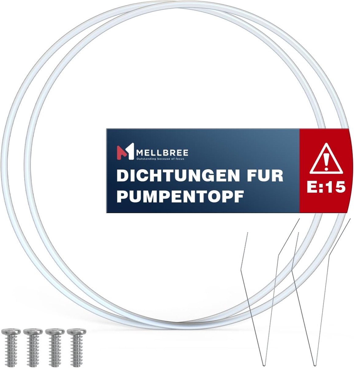 2 set reparatieset pomppot afdichting 12005744 voor fouten E15 - Ø 182 mm vaatwasser reserveonderdelen voor Siemens - Neff - Bosch 12005317 - 12026667 vaatwassers