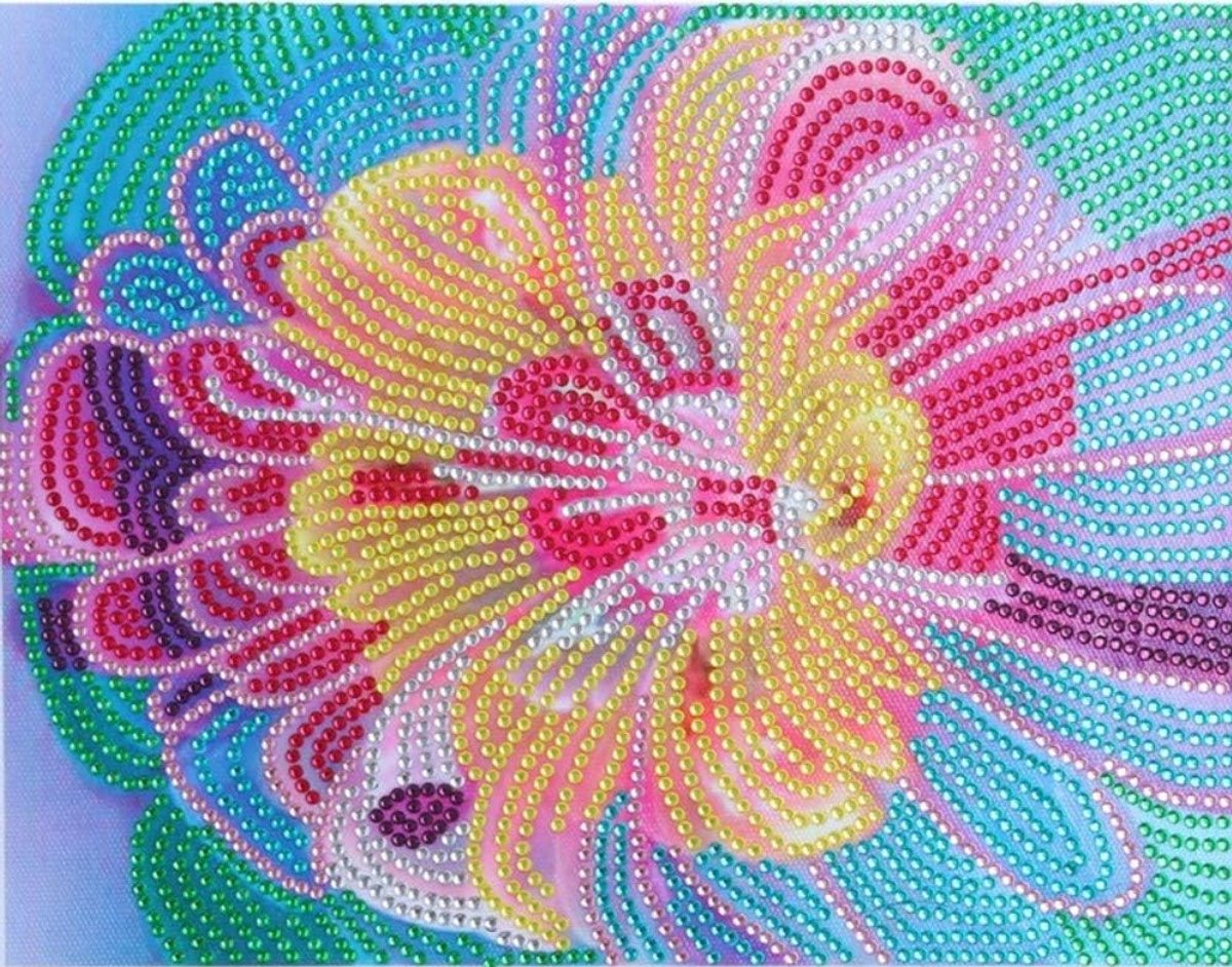 Painting DIY 5D speciale vorm Rhinestones, ABEUTY kleurrijke bloemen en planten, gedeeltelijke boor Crystal Diamond Art Kits