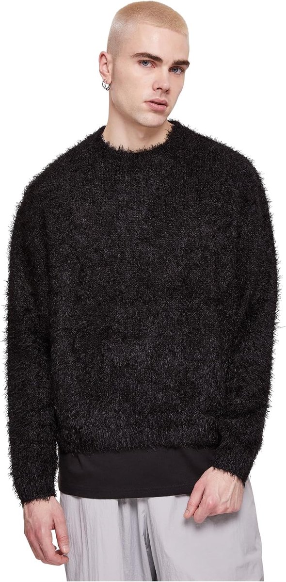 Classics Feather Sweater Gebreide trui zwart Urban Fashion