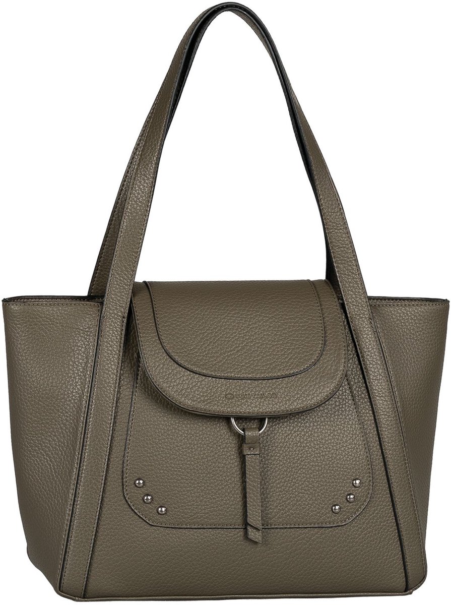 TOM TAILOR shopper Nalani Zip Shopper Khaki olijfgroen