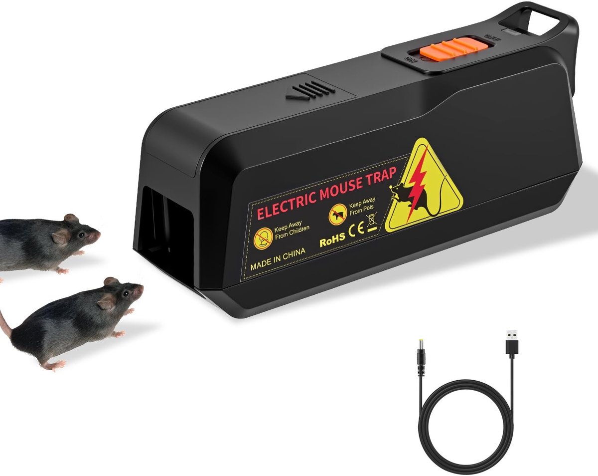 SolidKeus - Elektronische Muizenval met Oplaadbare USB en Batterij