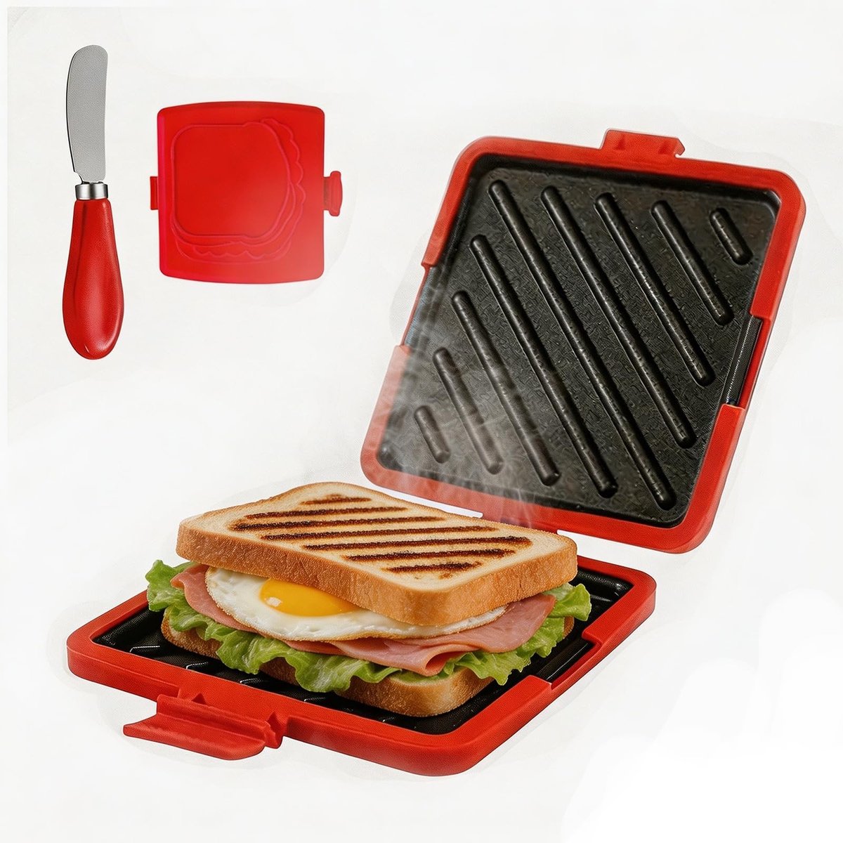 SolidKeus - Magnetron Sandwichmaker met Boterhammes