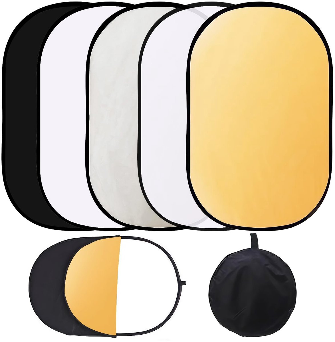 SolidKeus - 5-in-1 Reflector voor Professionele Fotografie 60x90cm