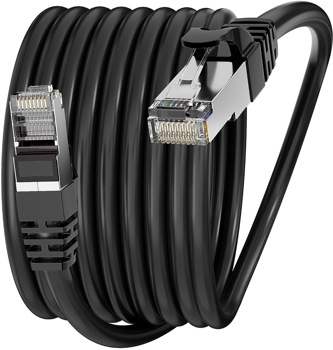 SolidKeus - LAN Kabel 10m Cat 6 Ethernet Kabel met Afgeschermde Verbinding