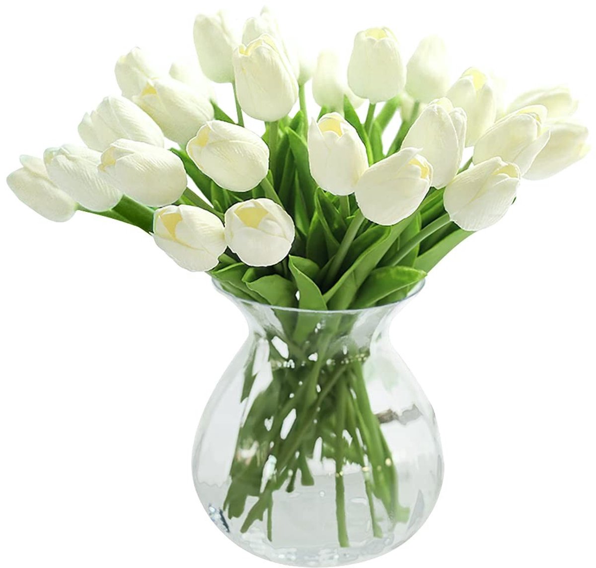 SolidKeus - 10 Stuks Kunstmatige Tulpen van PU met Real Touch Effect