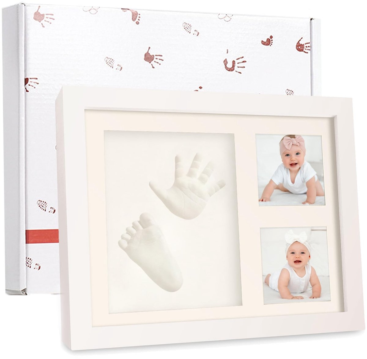 SolidKeus - Baby Voet- en Handafdrukset met Fotolijst