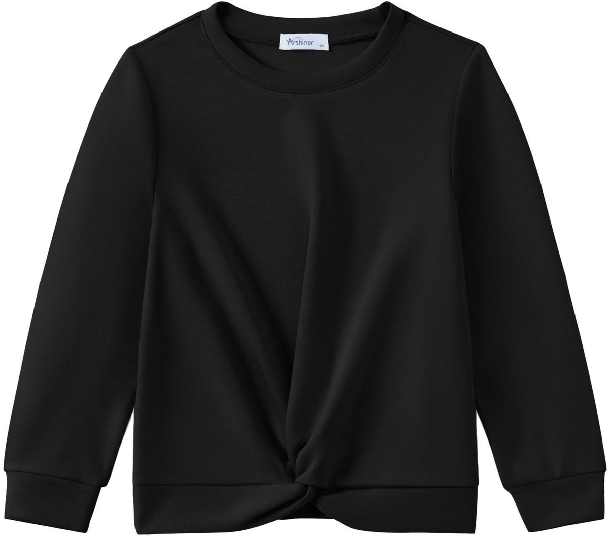 SolidKeus - Meisjes Sweatshirt met Knoopdetail en Lange Mouwen