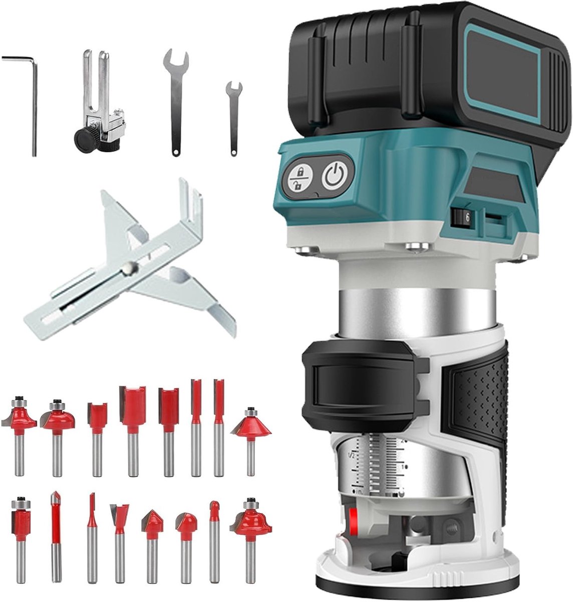 SolidKeus - Draadloze Router voor Makita Batterijen