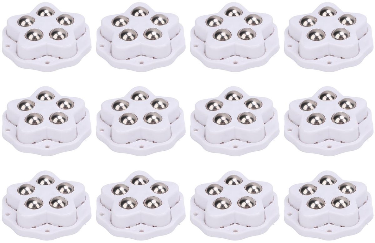 SolidKeus - 12 Stuks Zelfklevende Zware Wielen voor Meubels, 360 Graden Rotatie