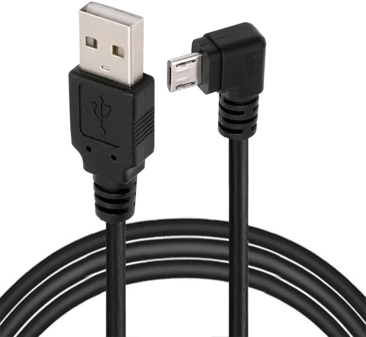 SolidKeus - Micro USB 2.0 naar USB Type-A Data Kabel 10cm