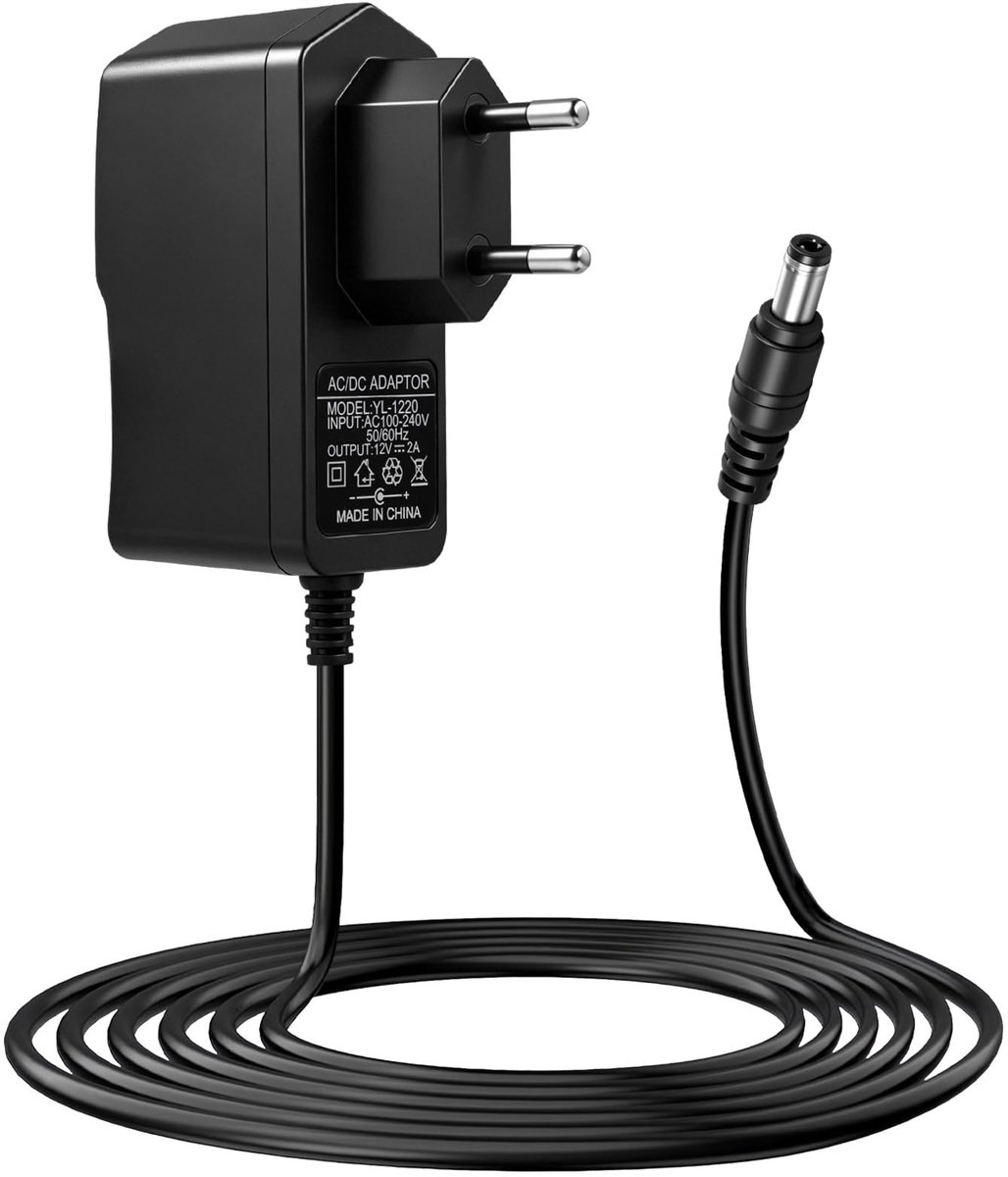SolidKeus - Universele Voedingsadapter 12V 2A met DC-aansluiting