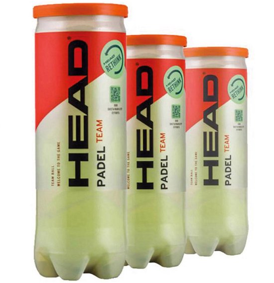 HEAD Padel - Padelballen - 3 pack - 9 padel ballen HEAD Padel - Padelballen - 3 pack - 9 padel ballen