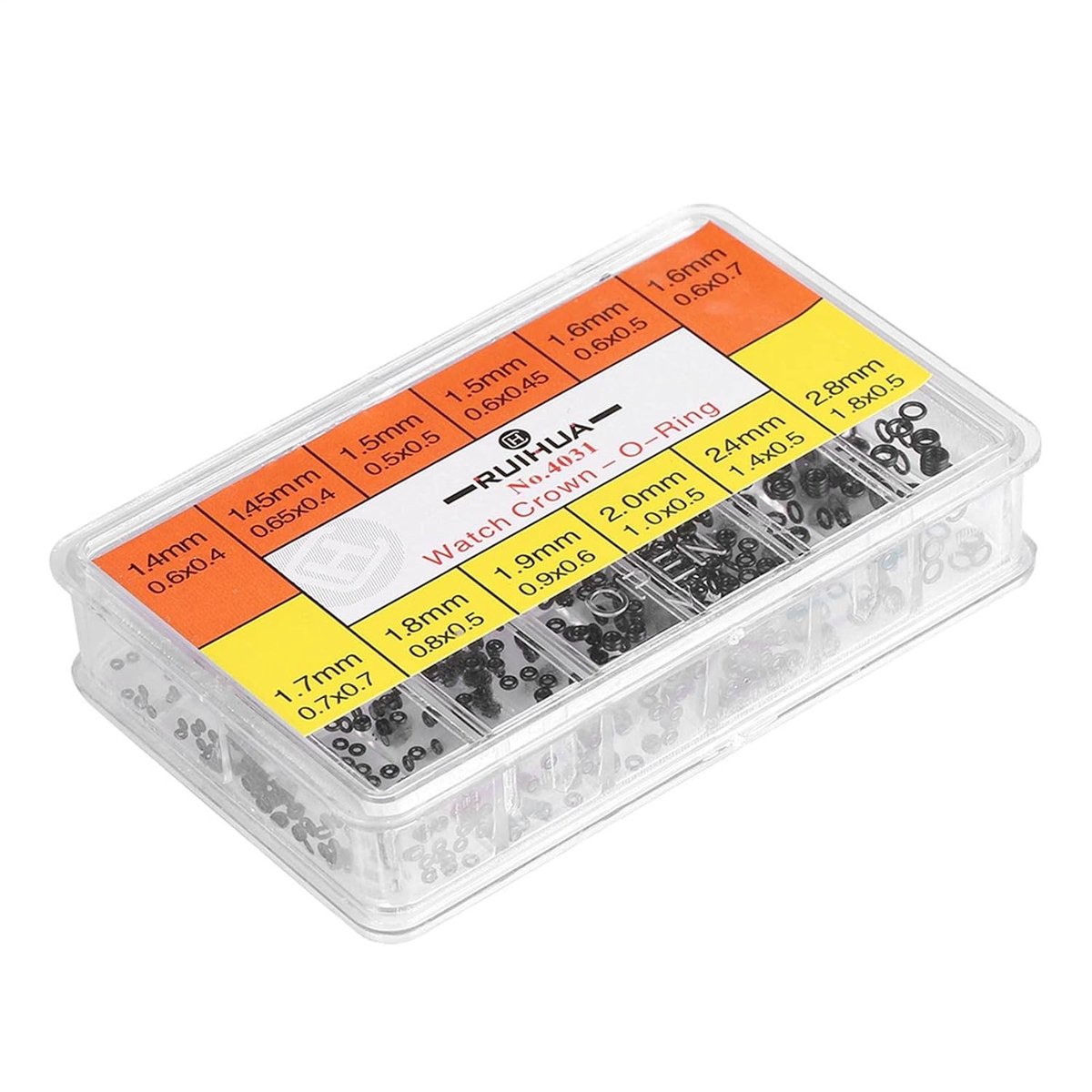 Hoogwaardige Rubber O-ringen Set voor Horloge Reparatie - 12 Verschillende Maten, Duurzaam en Betrouwbaar voor Horlogemakers en Klokkenmakers