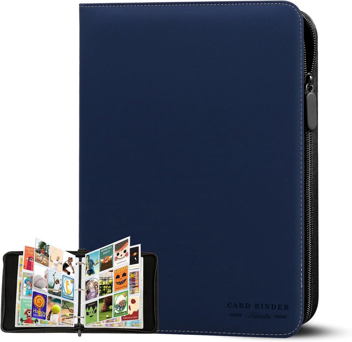 Verzamelkaartenalbum - Blauw - A4 - Met 9 Vakken en 40 Pagina's - Voor Speelkaarten en Verzamelaars