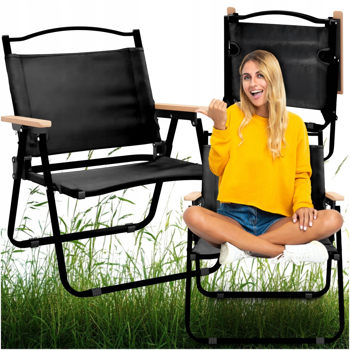 Opvouwbare Metalen Tuinstoel - Modern & Comfortabel