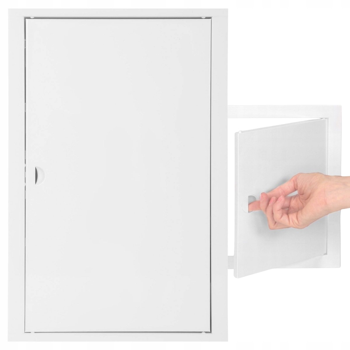 Universeel Inspectieluik 25x40cm Metaal Wit met Klikslot