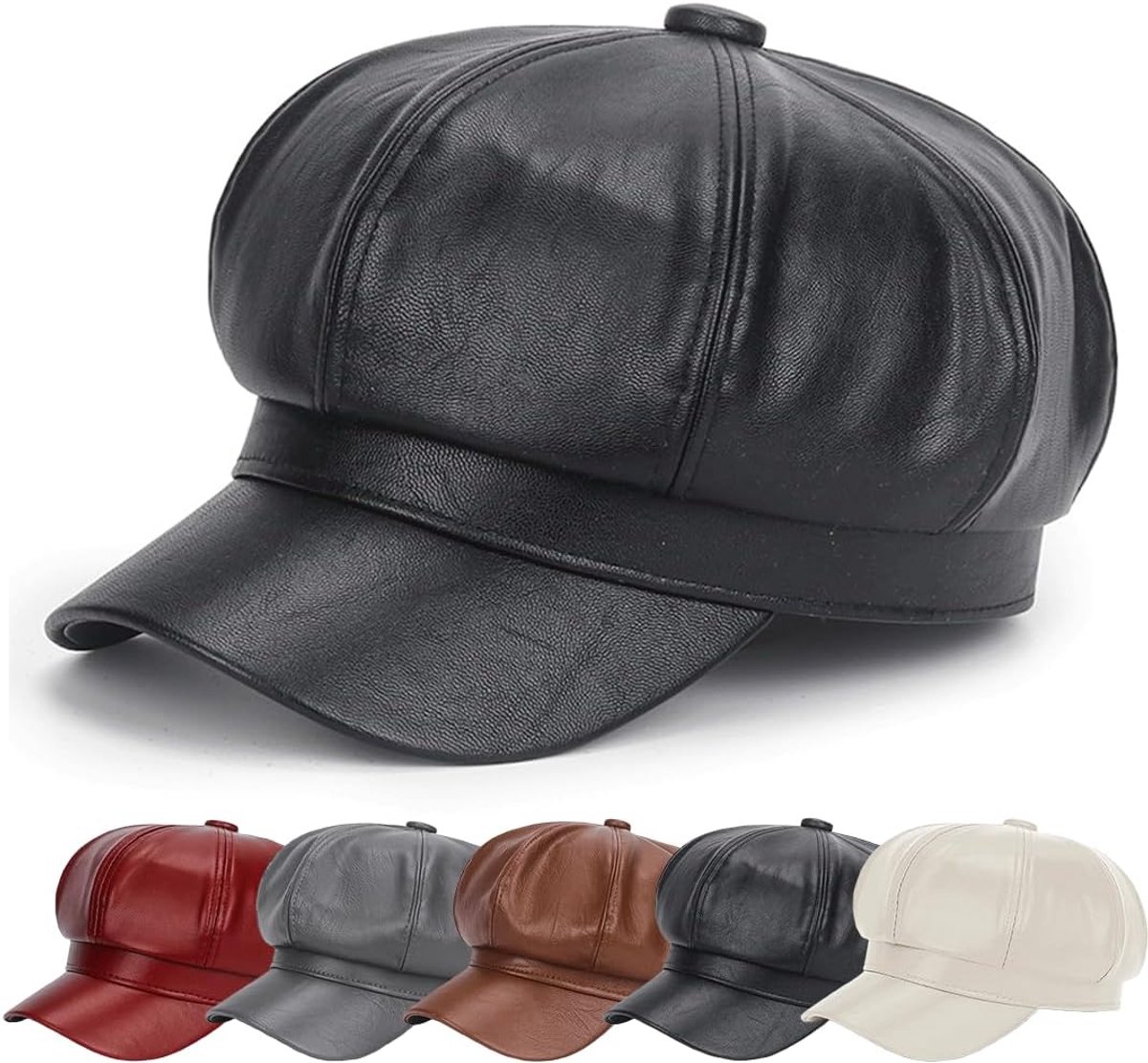 Effen Franse pet voor vrouwen Newsboy cap Klassieke 8 kanten baseballcap effen baret voor alle seizoenen eenheidsmaat