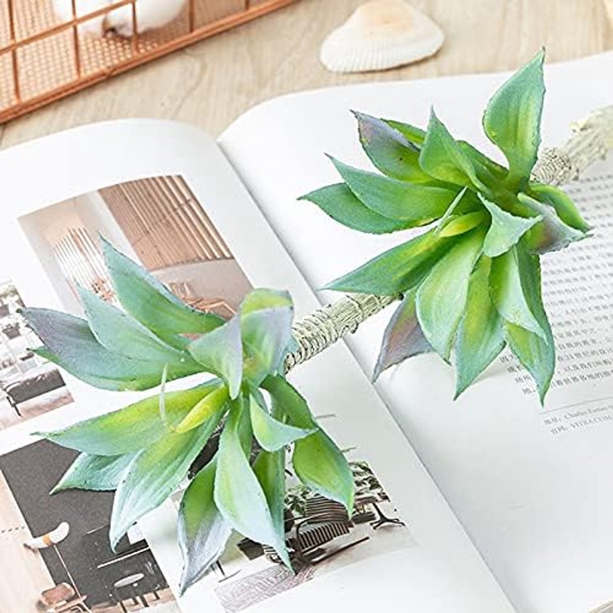 36 cm 3 hoofden tropische kunstmatige planten tak nep bamboeboom bladeren plastic palm gebladerte vliegtuig gras for kamer party decor Kunstplant (Color : 30cm B)
