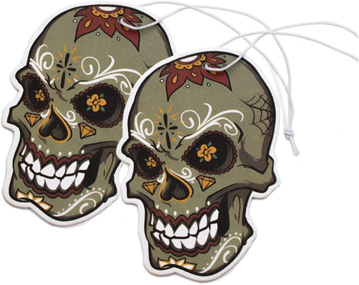 Luchtverfrissers, geurboom, tuning voor de auto, geurdispenser, luchtverfrisser geur, grappig hangerdesign (159 Skull)