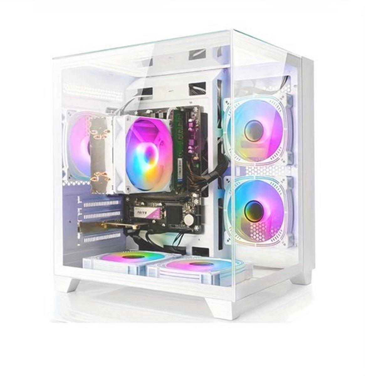 Gaming PC – Highperformance Pc – Gaming Computer – Compact Desktop – Moderne Desktop – AMD Ryzen 5 5600GT Processor – 16GB DDR4 RAM & 1000GB NVMe SSD