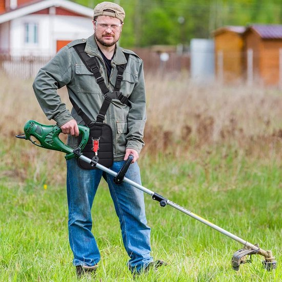 Schouderriem voor grastrimmer, dubbele schouderriem voor bosmaaier, schouderriem voor bosmaaier, riem — afbeelding 3