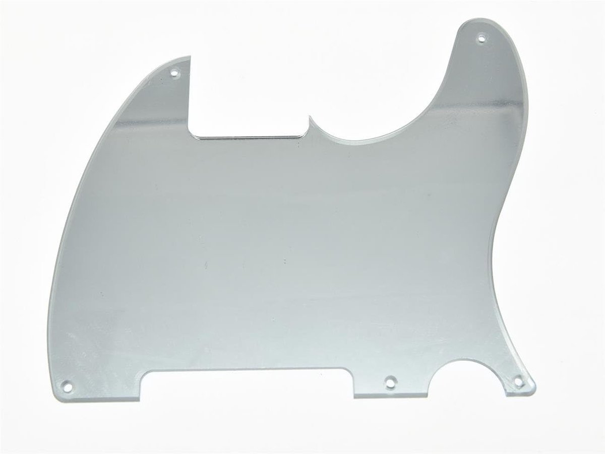 5 Hole Tele Blank Gitaar Slagplaat Tele Pick Guard Scratch Plaat voor Telecaster Esquire Zilver Spiegel
