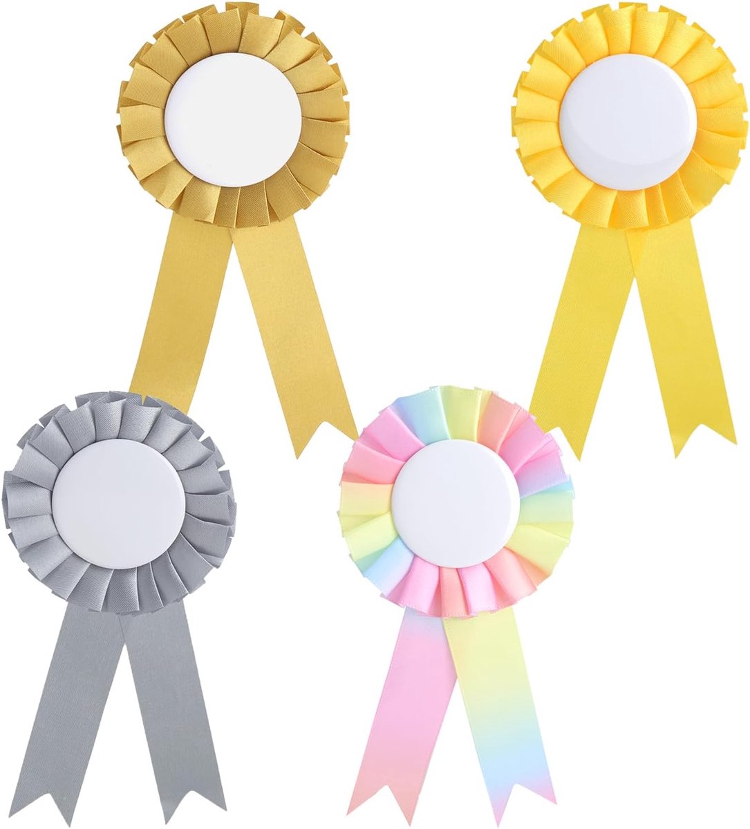 4 stuks hobby paardenrozetten, leuke & levendige hobby horse accessoires, toernooi strik paard, rozetten voor winnaar, toernooistrikken paard, voor sportevenementen, talentshows en doe-het-zelf