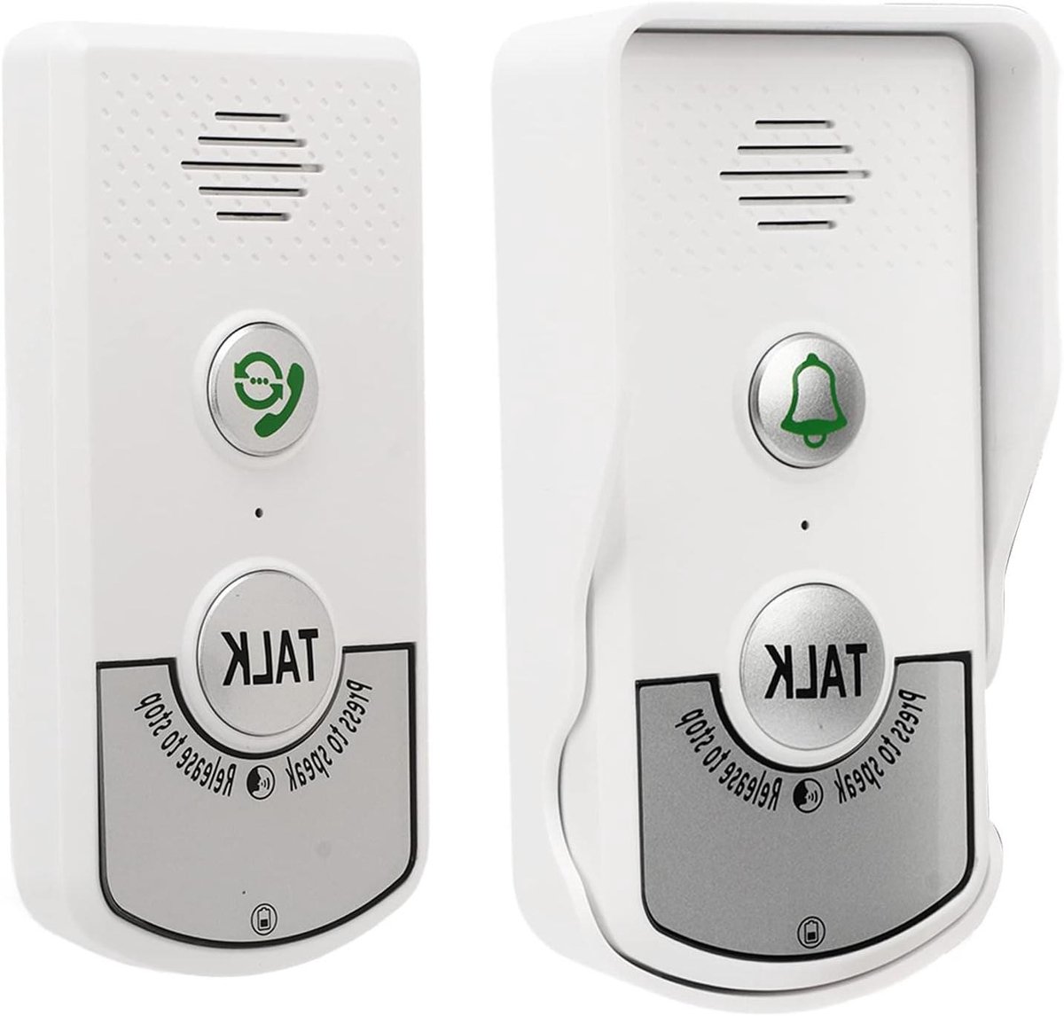 Draadloze Intercom - Deurbel Gong - Veilig Communiceren - 1000 Meter Bereik - 2000mAh Batterij - Wit