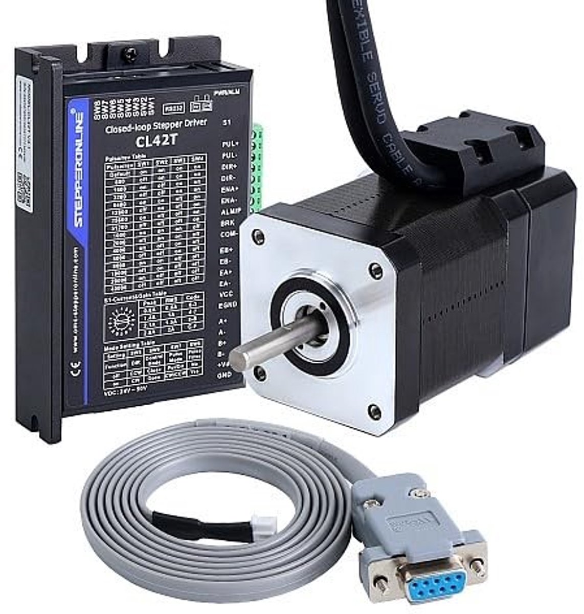 Omgoods - Nema 17 Steppermotor Kit met Motor Driver voor CNC Machines