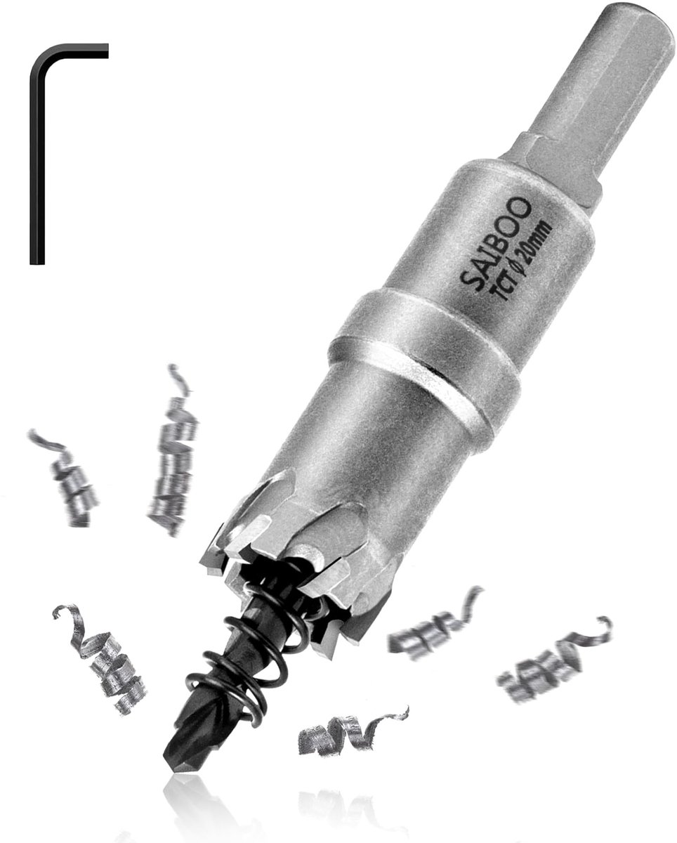 Omgoods - 20mm TCT Carbid Boorholzaag met Centeringsboor