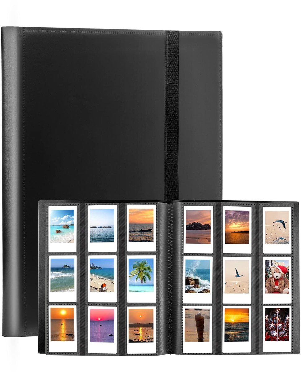 Elzusha - Fotoalbum Zwart voor 432 Instant Camera Foto's (Mini Formaat)